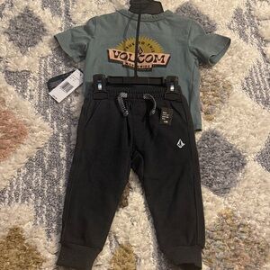 Volcom Kids' Charcoal Jogger Pants
